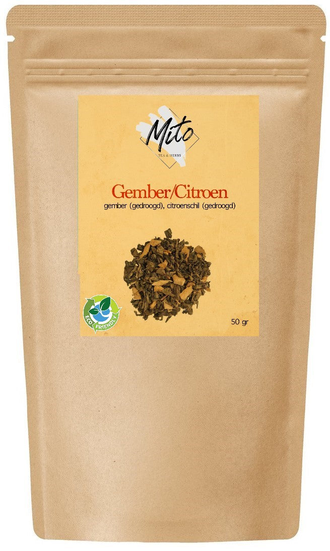 Groene thee citroen-gember