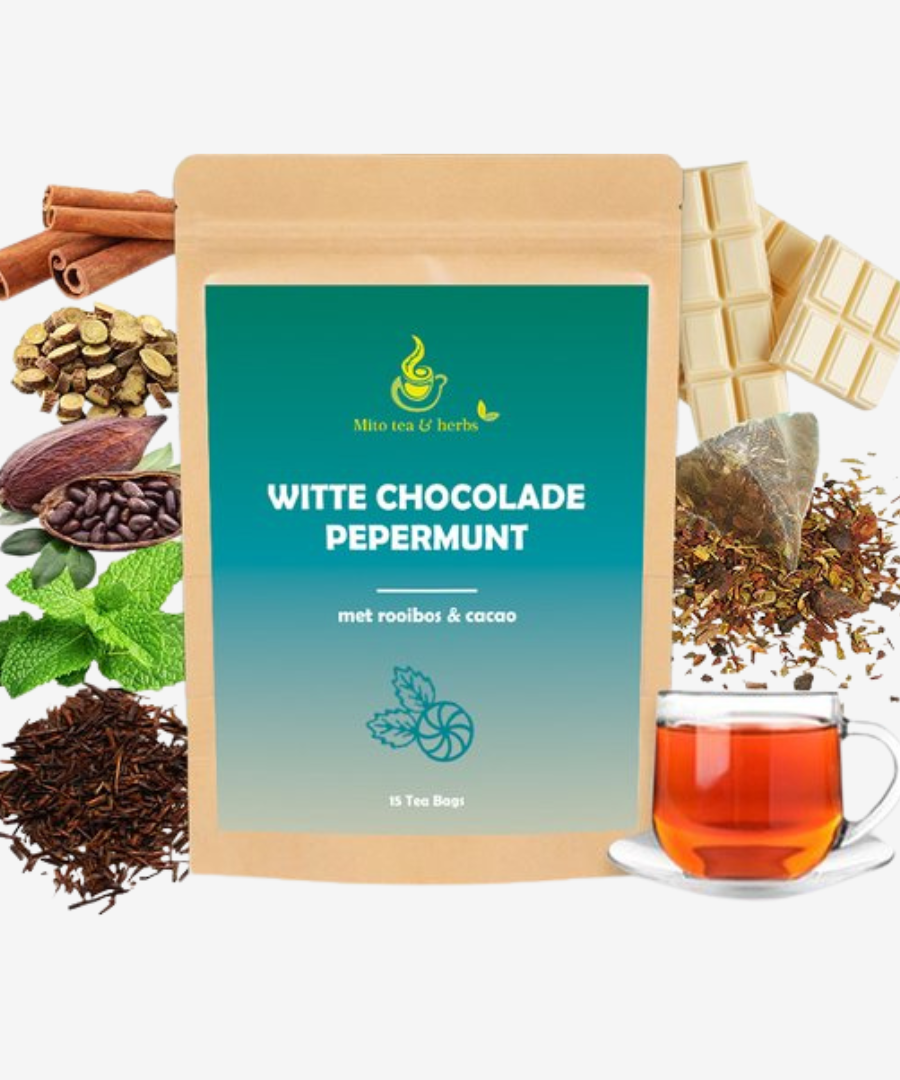 Mito tea - Witte Chocolade Pepermunt Thee - 15 theezakjes