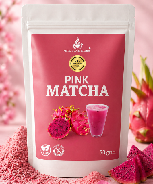 Premium Pink Matcha - Pitaya dragonfruit poeder - circa 30 bereidingen - 50 gram