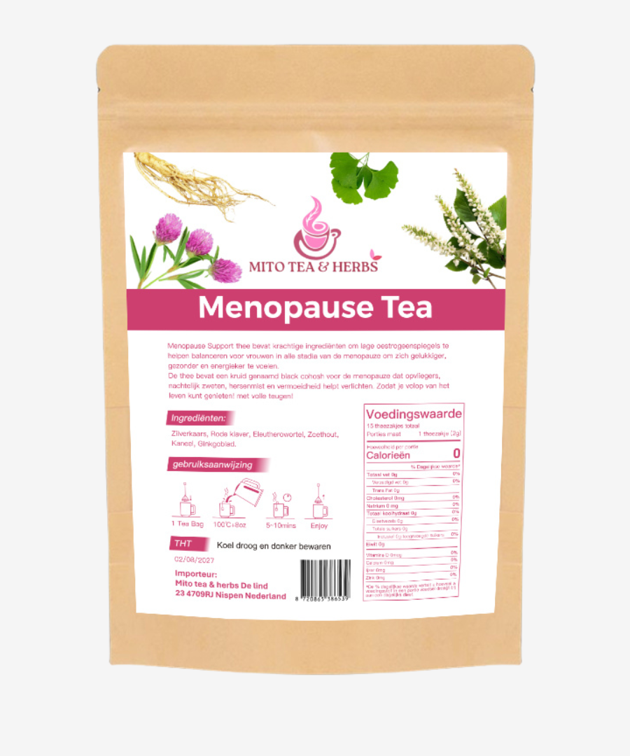 Mito Menopause tea - Natuurlijke Overgangsthee - 15 Theezakjes - Rijk aan ijzer