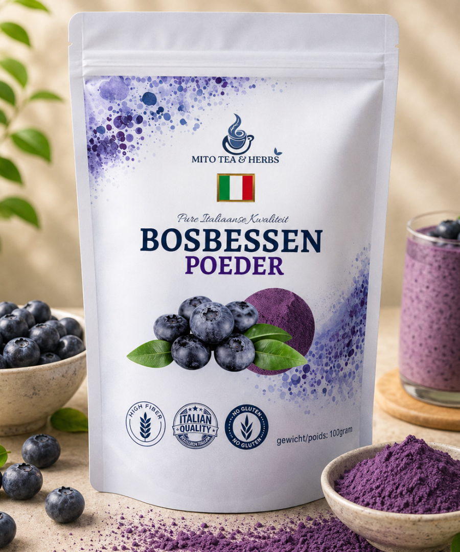 Premium Italiaanse bosbessen poeder  - 100% pure kwaliteit - 100 gram