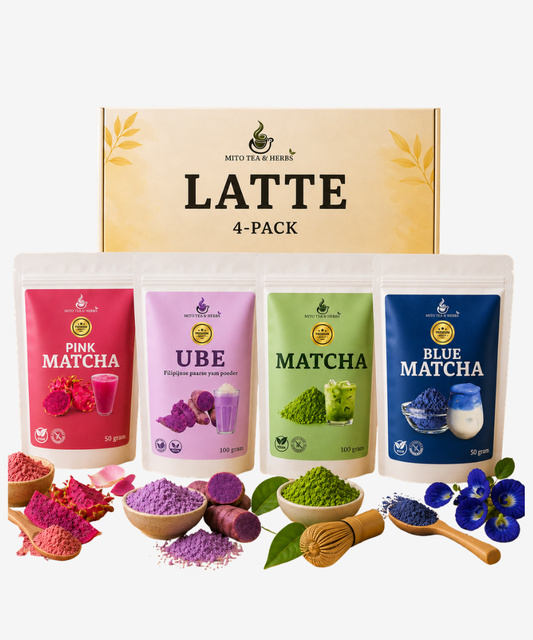 Ultra Boosterpack 4pack Variant Matcha - Pink - Blue - UBE paarse yam - Cermonial grade A