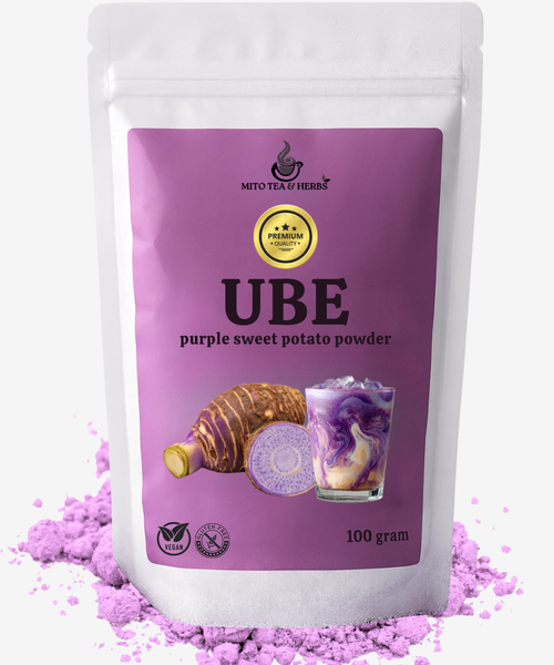 Premium Ube - Paarse zoete-aardappelpoeder - circa 50 bereidingen - 100 gram
