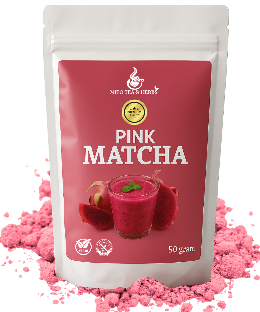 Premium Pink Matcha - Pitaya dragonfruit poeder - circa 30 bereidingen - 50 gram