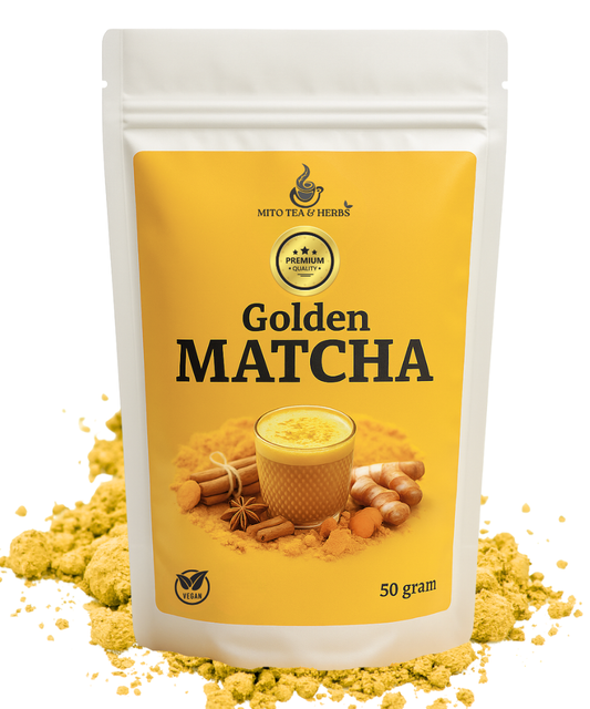 Golden Matcha Latte Kurkuma Gember - Circa 30 bereidingen - 50 gram